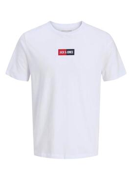 T-Shirt Jack and Jones Pan weiß für Jungen