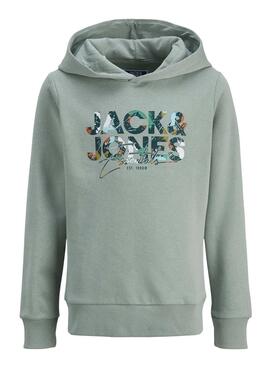 Kapuzenpullover Jack and Jones Geplas grün Kinder