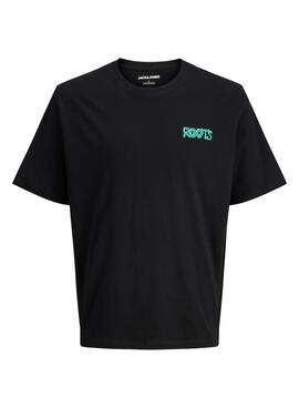 T-shirt Jack and Jones Wobly schwarz für Jungen