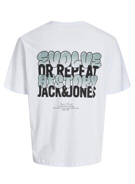 T-shirt Jack and Jones Wobly weiß für Jungen