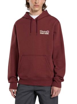 Dickies Donut Kapuzenpullover in Granatrot für Herren