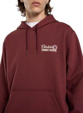 Dickies Donut Kapuzenpullover in Granatrot für Herren