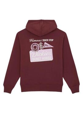 Dickies Donut Kapuzenpullover in Granatrot für Herren