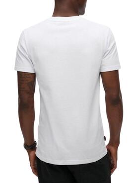 T-Shirt Superdry Essential Logo weiß für Herren