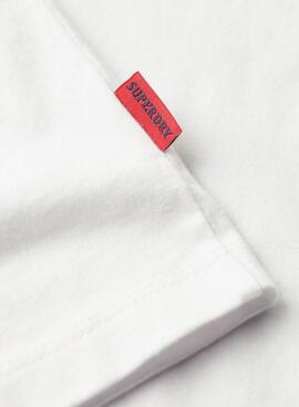 T-Shirt Superdry Essential Logo weiß für Herren