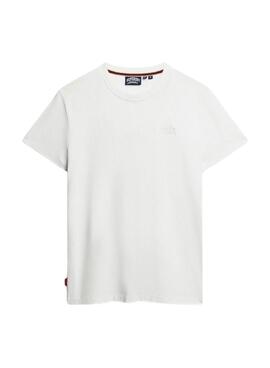 T-Shirt Superdry Essential Logo weiß für Herren
