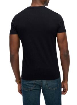 T-Shirt Superdry Essential Logo Schwarz für Herren