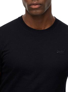 T-Shirt Superdry Essential Logo Schwarz für Herren