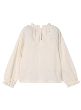 Mayoral T-Shirt aus Baumwollstrick in Beige für Mädchen