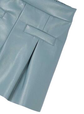 Bermuda Mayoral Kunstleder blau für Mädchen