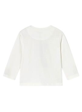 T-shirt Mayoral Bär Langarm Weiß Baby