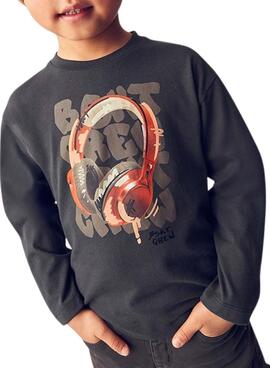 T-shirt Mayoral helmets grau für Jungen