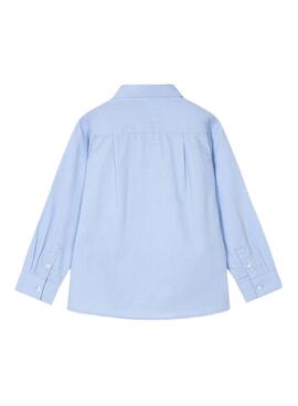 Hemd Mayoral Basic gestreift blau für Jungen