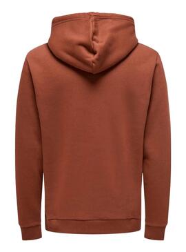 Pullover Only and Sons Dawson in Ziegelrot für Herren