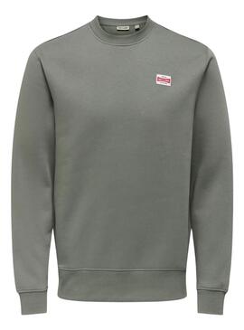 Sweatshirt Only and Sons Dawson grün für Herren