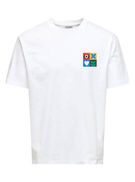 T-Shirt Only and Sons Art not War weiß für Herren