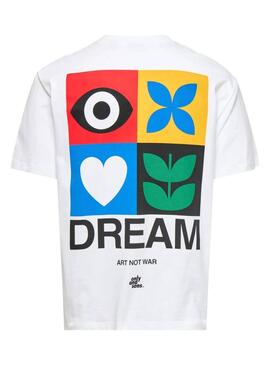 T-Shirt Only and Sons Art not War weiß für Herren