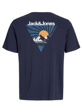T-Shirt Jack and Jones Mine in Marineblau für Herren