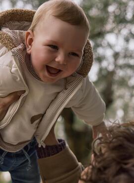 Wendejacke von Mayoral in Beige für Babys