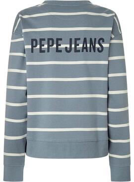 Sweatshirt Pepe Jeans Biridiana blau für Damen.