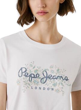 T-shirt Pepe Jeans Bero weiß für Damen
