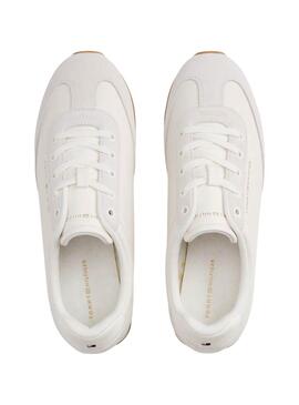 Turnschuhe Tommy Hilfiger Heritage Runner weiß für Frauen