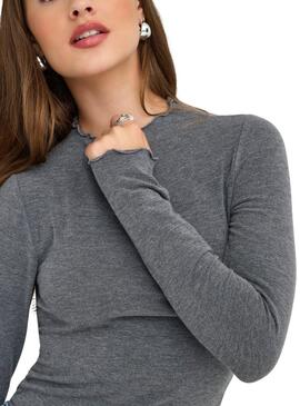 Pullover Only Glamour grauer für Damen