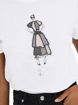 T-Shirt Only Emma weiß für Damen.