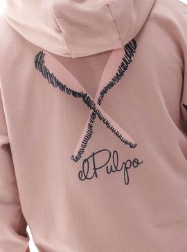 Pullover Der Oktopus Palas in Puderrosa für Herren.