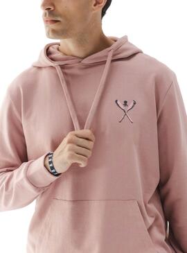Pullover Der Oktopus Palas in Puderrosa für Herren.