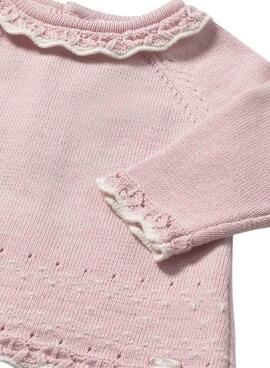 Set Mayoral 3-teilig rosa für Neugeborene.