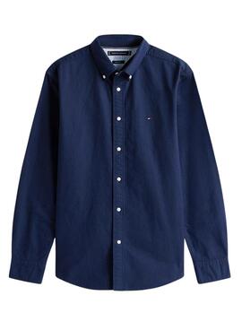 Hemd Tommy Hilfiger Solid Heritage Oxford Marineblau für Herren