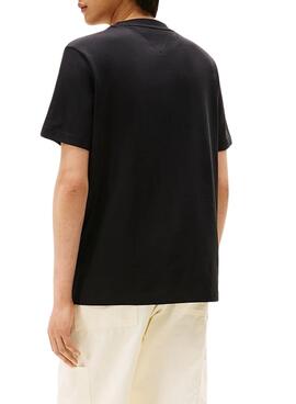 T-Shirt Tommy Hilfiger Stack schwarz für Herren