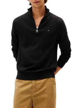 Tommy Hilfiger Kaschmir Reißverschlusspullover in Schwarz für Herren.