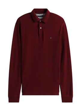 Polo Tommy Hilfiger 1985 granatrot für Herren.