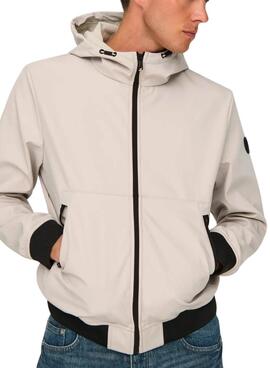 Herrenjacke Only and Sons Bowie in Beige.