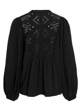 Bluse Vila Vityra schwarze Spitze für Damen