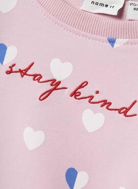 Langer Pullover Name It Lia in Rosa für Mädchen