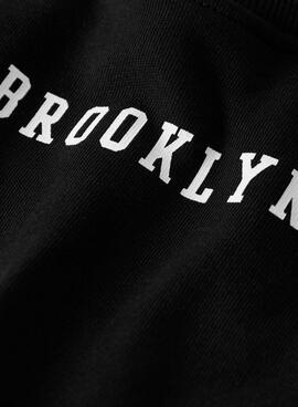 Sweatshirt Name It Nevea entspannt Schwarz für Mädchen.