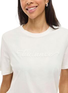 T-Shirt Vila Visybil Balance beige für Damen