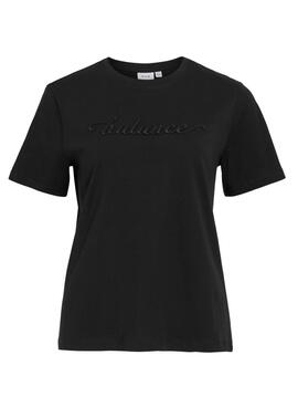 T-Shirt Vila Visybil Balance Schwarz für Damen