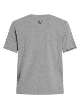 T-shirt Vila Videddy grau für Damen