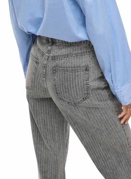 Jeans Vila Vifreya Arie in grauen Streifen für Damen.