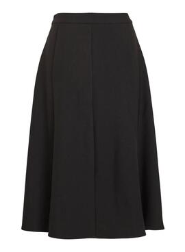 Rock Vila Vijiu Midi schwarz für Damen.