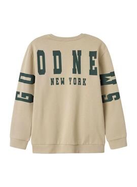 Sudadera Name It Nolen Beige für Jungen