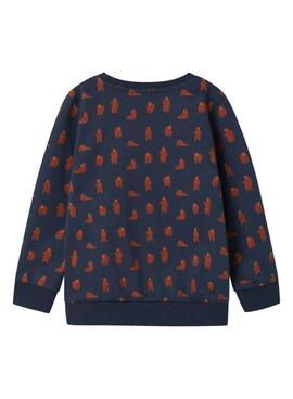 Sweatshirt Name It Nenean Marine für Jungen.