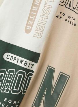 T-shirt Name It Nivan beige für Jungen