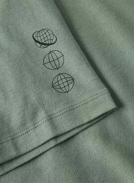 T-Shirt Name It Nelson grün für Jungen.