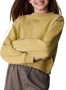 Kapuzenpullover von Mayoral in Senfgelb für Mädchen.