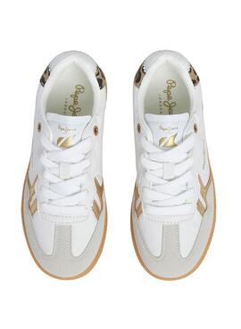 Turnschuhe Pepe Jeans Ball weiß für Mädchen